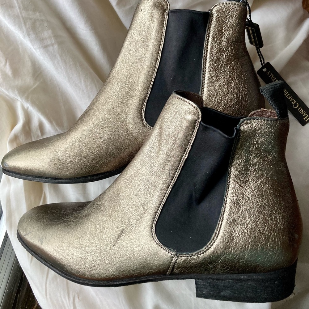 Gold booties new!